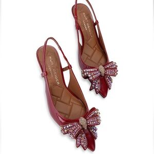 Kurt Geiger ⭐️NWT⭐️Belgravia Eagle slingback heel size 7.5 red patent leather